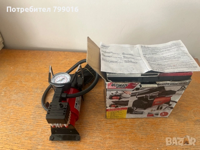 Нов компресор за гуми и др. надуваеми 12 волта, снимка 2 - Аксесоари и консумативи - 53151592