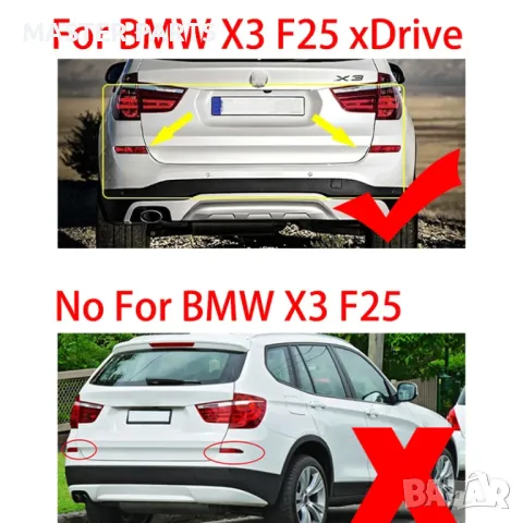 Заден рефлектор/светлина за BMW X3 F25 14-17 facelift , фейслифт., снимка 2 - Части - 49333582