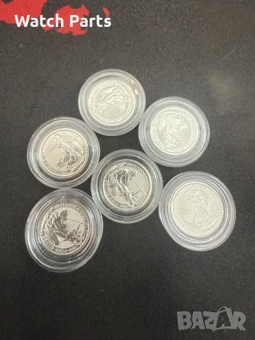 Сребърни инвестиционни монети Британия 1/10oz, снимка 3 - Нумизматика и бонистика - 56125316