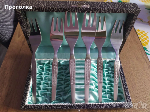 Висококачествен комплект от Немски десертни вилици, неръждаеми 18/10, снимка 3 - Прибори за хранене, готвене и сервиране - 53883003