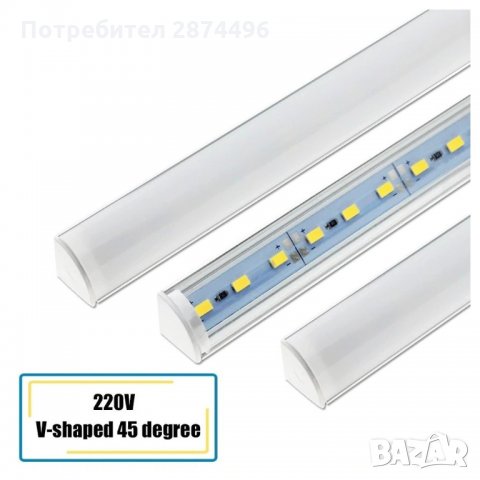 2800 Алуминиев профил, ъглов със светодиодна лента, снимка 5 - Лед осветление - 35346330