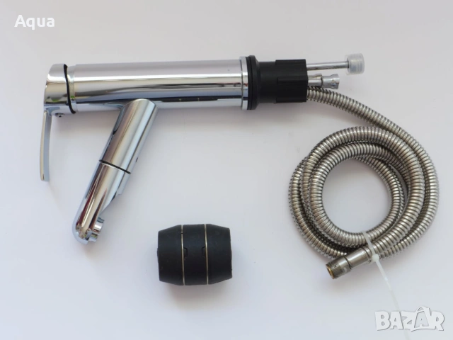 Cмесител с изтеглящ се чучур за кухня, баня (G244) - ликвидация, снимка 6 - ВИК - 54174040