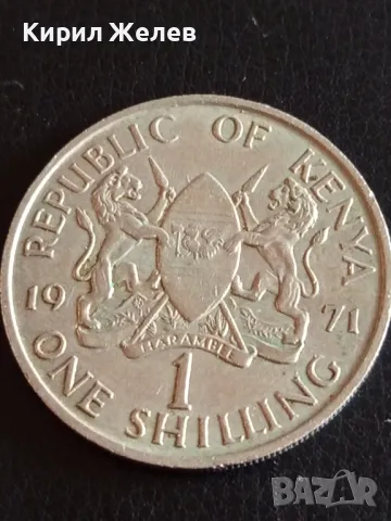 Стара монета 1 шилинг 1971г. Кения рядка за КОЛЕКЦИОНЕРИ 41167