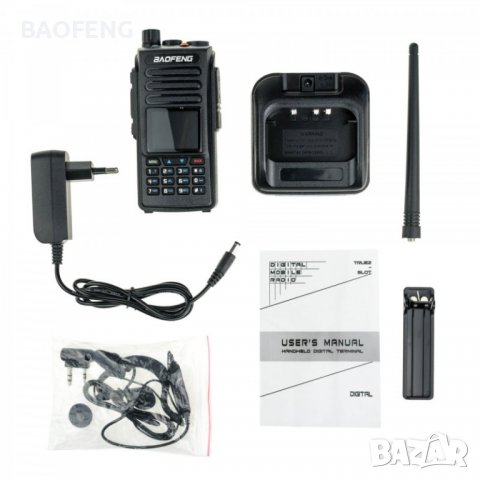 **█▬█ █ ▀█▀ Baofeng DMR DM 1702 цифрова 2022 VHF UHF Dual Band 136-174 & 400-470MHz, снимка 4 - Друга електроника - 37634110