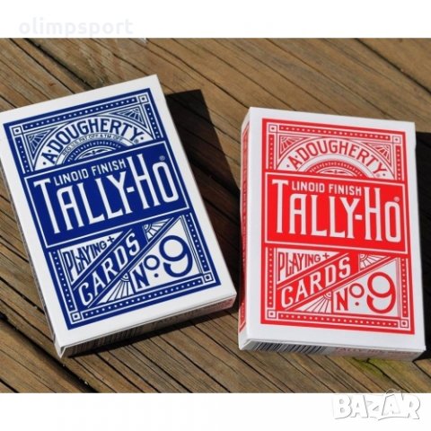 Карти за игра Tally Ho fan back нови  Изключителното качество и ленения тип покритие на картите Tall, снимка 1 - Карти за игра - 29332422