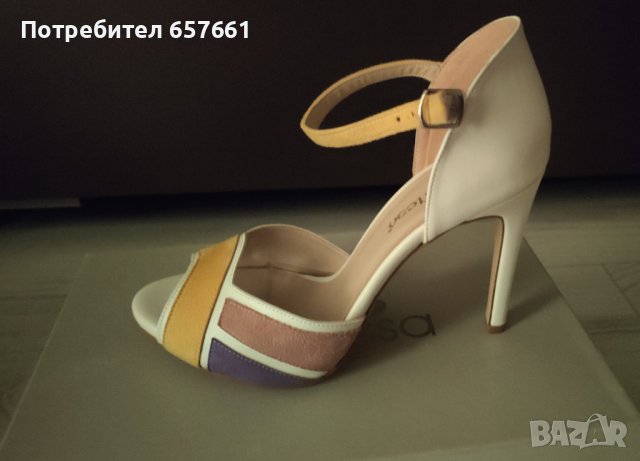Дамски сандали на ток, снимка 3 - Дамски обувки на ток - 36649408