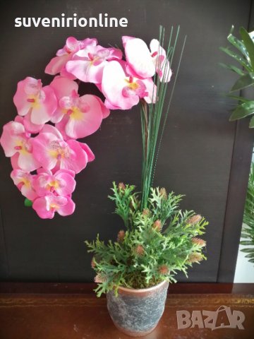 Изкуствена орхидея в кашпа , снимка 1