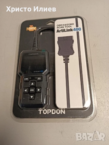 Автодиагностика Topdon ArtiLink 400 OBD обд OBD2 диагностичен инструмент диагностика, снимка 11 - Аксесоари и консумативи - 54276205