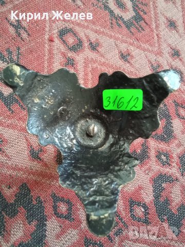 Свещник стар бронзов фигура 31612, снимка 6 - Декорация за дома - 37952257