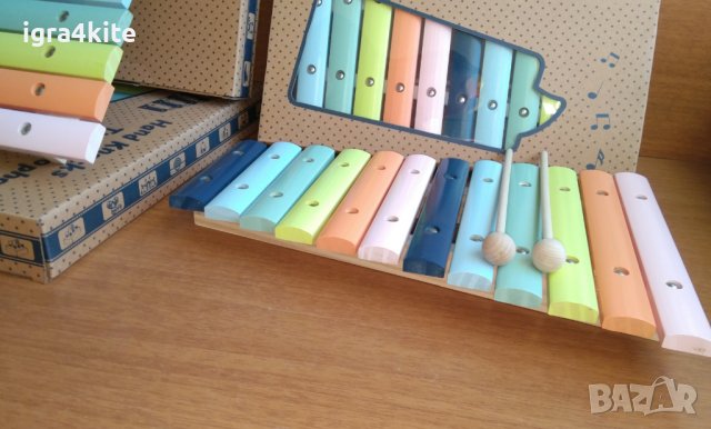 Голям дървен ксилофон, снимка 4 - Музикални играчки - 38386892