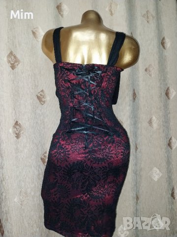 Melania M Черна права корсетна рокля , снимка 6 - Рокли - 42725566