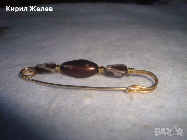 СТАРО УКРАШЕНИЕ - ИГЛА РЕТРО НАКИТ ФИБУЛА БРОШКА БИЖУ 29072, снимка 7 - Антикварни и старинни предмети - 37621483