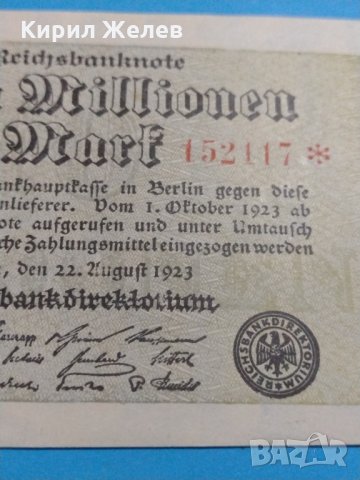 Райх банкнота 1923 година Германия много стара рядка за колекция - 18888, снимка 4 - Нумизматика и бонистика - 31186540