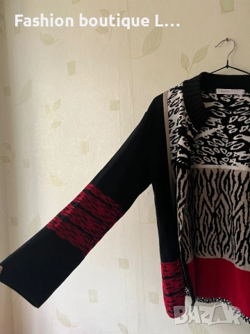 Уникална жилетка с цип L размер с животински принт ❤️🖤, снимка 4 - Жилетки - 53175986