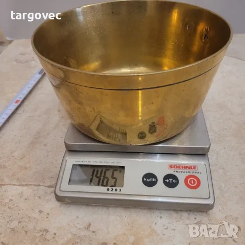 масивен бронзов съд, снимка 4 - Антикварни и старинни предмети - 48648410