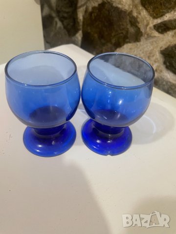 2 бр.стари сини чашки, снимка 1 - Сервизи - 35116964