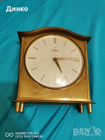 Немски настолен  часовник Юнгханс, снимка 2 - Антикварни и старинни предмети - 31446291