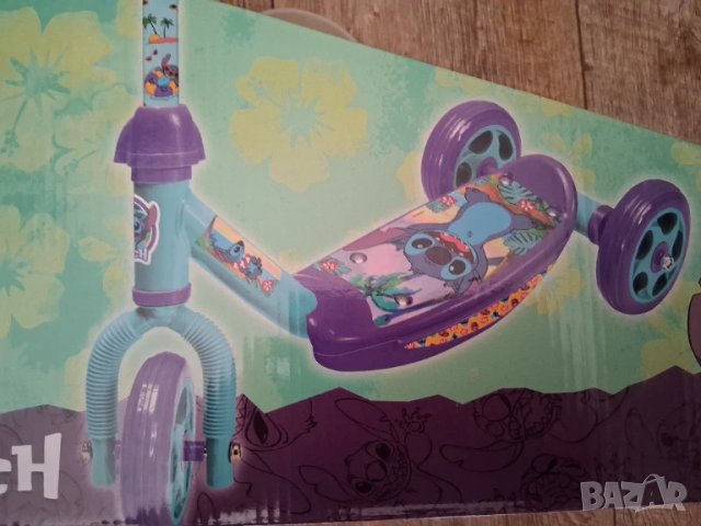 Детска тротинетка STITCH  с 3 колела/до 20кг/, снимка 6 - Детски велосипеди, триколки и коли - 51236779