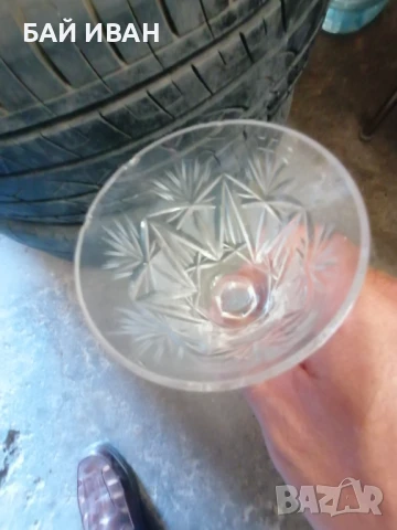 СТАРИ КРИСТАЛНИ ЧАШИ, снимка 8 - Сервизи - 40834828