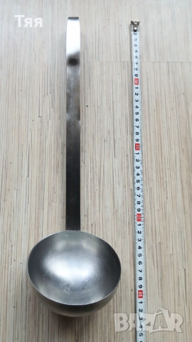 Голям неръждаем черпак , снимка 5 - Форми - 52372516