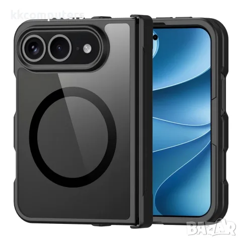 Калъф DUX DUCIS Aimo за iPhone Duo Магнитен Удароустойчив PC + TPU със Защита на Пантата, Прозрачен 