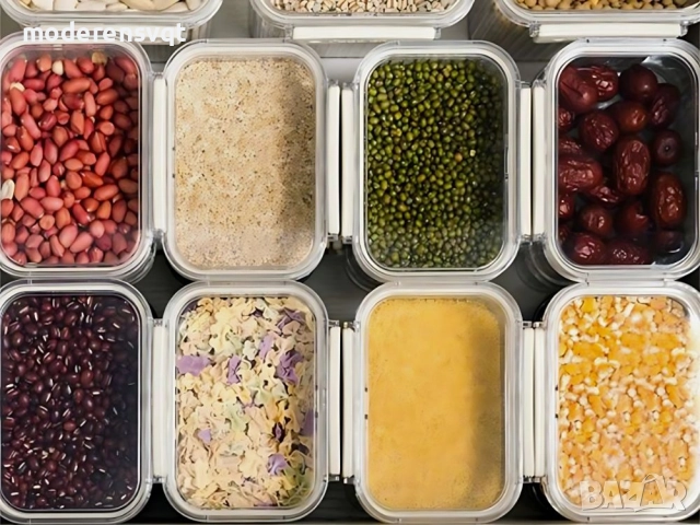 Комплект 7 части кухненски контейнери за храна с уплътнител, снимка 4 - Кутии за храна - 51924381