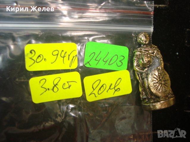 ОЛОВНО ВОЙНИЧЕ СТАРА МЕТАЛНА ФИГУРКА за ШАХ ВОИН ЧОВЕЧЕ НИКЕЛИРАНО 24403, снимка 6 - Колекции - 34561304