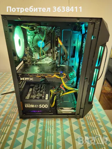 Геймърски компютър гаранция/i5 9400f 16GB,RX 580 8GB, 256GB SSD HDD 1TBB, снимка 2 - Геймърски - 47700628