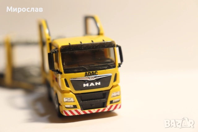 HERPA H0 1/87 MAN КАМИОН МОДЕЛ ВЛЕКАЧ АВТОВОЗ, снимка 5 - Колекции - 52636044