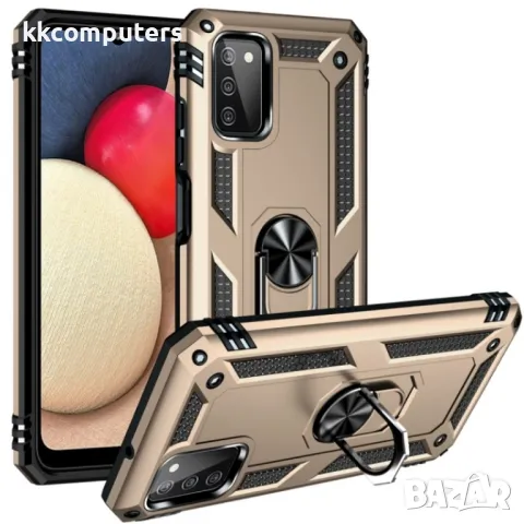 Samsung Galaxy A03s Удароустойчив Ring Holder Калъф и Протектор, снимка 3 - Калъфи, кейсове - 48611206