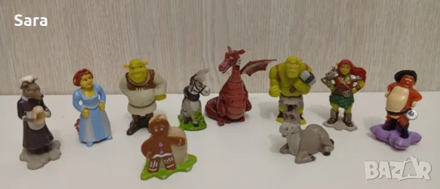 шрек shrek пълен комплект фигури лот играчки