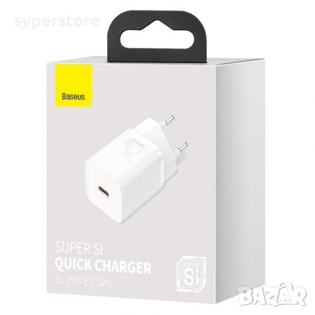 Зарядно за телефон, таблет и др. USB Type C изход 25W Baseus Super Si Quick Без кабел, снимка 3 - Друга електроника - 38005397