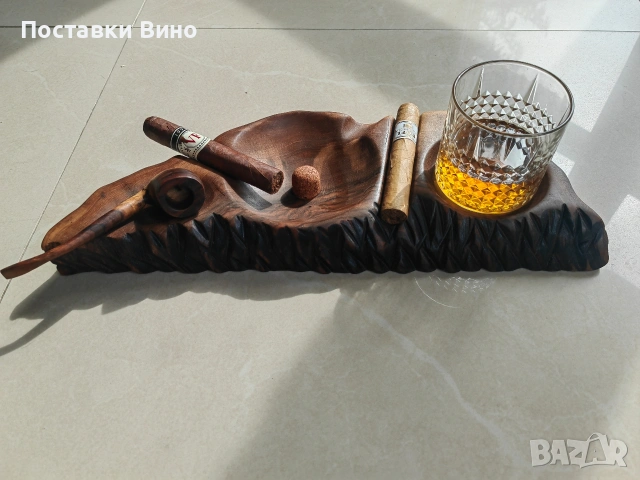Арт пепелник за лула, пури с място за чаша, снимка 6 - Декорация за дома - 54207691