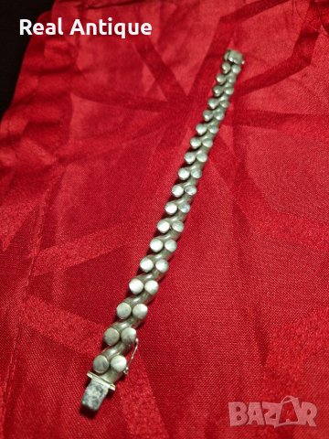 Страхотна антикварна сребърна гривна , снимка 6 - Антикварни и старинни предмети - 40777147
