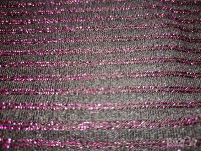 Modern fashion M- Нов  плътен чорапогащник в райе с лилав брокат , снимка 7 - Други - 39319997