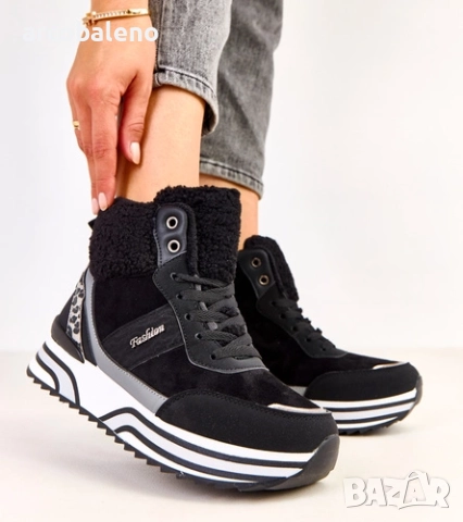 Дамски високи маратонки с подплата от Mirasen, 4цвята , снимка 13 - Маратонки - 52024364