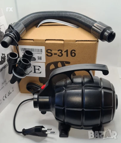 Електрическа помпа компресор за надуваеми предмети, снимка 1