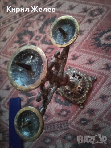 Свещник стар бронзов 37291, снимка 7 - Колекции - 40323359