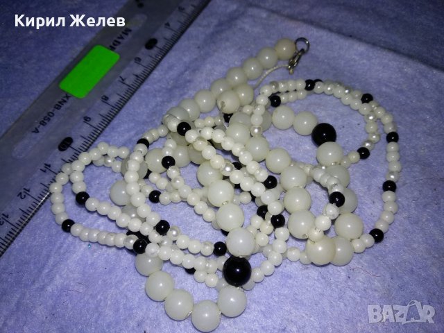 ВИНТИДЖ АРТ ОГЪРЛИЦА КОЛИЕ ГЕРДАНЧЕ НАКИТ ПОЛИМЕРНИ МЪНИСТА ХЕНД МЕЙД УКРАШЕНИЕ 34685, снимка 5 - Колиета, медальони, синджири - 39201354