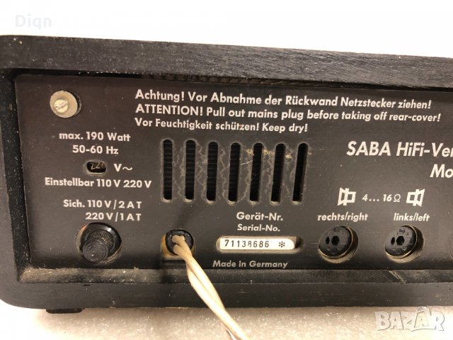 Saba VS-100, снимка 10 - Аудиосистеми - 30891001