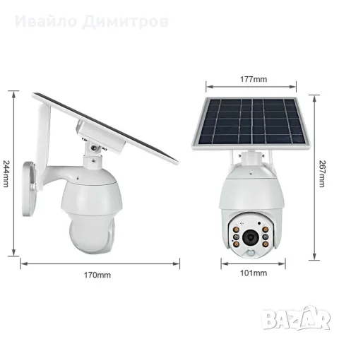 КУПОЛНА КАМЕРА SOLAR STAR, снимка 2 - IP камери - 56104129