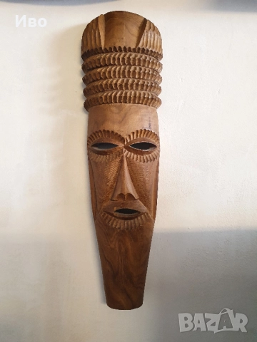 Оригинални дървени африкански маски. Купувани през 1986г. от Мозамбик. По 80лв./бр. Налична е само с, снимка 2 - Декорация за дома - 52036111