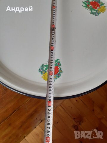 Стара емайлирана тава,тепсия,поднос, снимка 3 - Други ценни предмети - 31217193