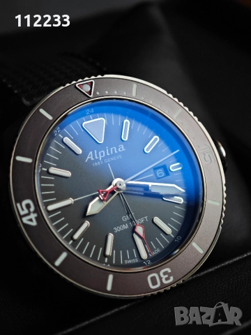 БАРТЕР ALPINA Seastrong Diver GMT, снимка 5 - Мъжки - 52314438