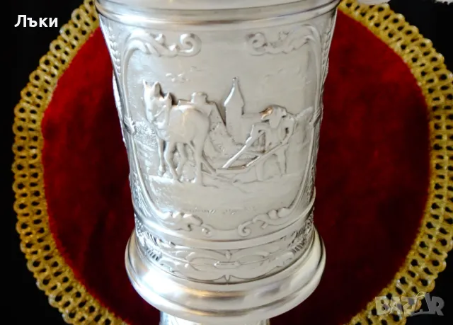 Калаена чаша с Оран,Сеитба,Жътва,200 мл. , снимка 6 - Антикварни и старинни предмети - 48031286