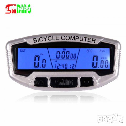 ANIMABG Вело компютър километраж, водоустойчив, LCD подсветка, Скорост в реално време, снимка 1 - Велосипеди - 32181424