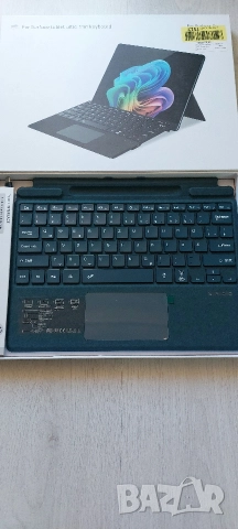 Нов калъф-клавиатура Seagtigau (DE QWERTZ, 13") за Microsoft Surface Pro - кобалтово синьо, снимка 4 - Таблети - 52940704