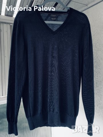 Пуловер от тънък меринос GUTTERIDGE Италия, снимка 4 - Пуловери - 42620482
