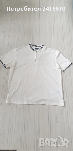 Еmporio Armani Zip Pique Pima Cotton Slim Fit Mens Size 3XL НОВО! ОРИГИНАЛ Мъжка Тениска!, снимка 17 - Тениски - 53925299
