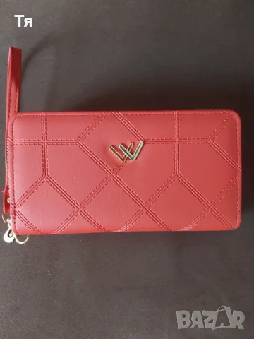 Дамско портмоне в червен цвят
